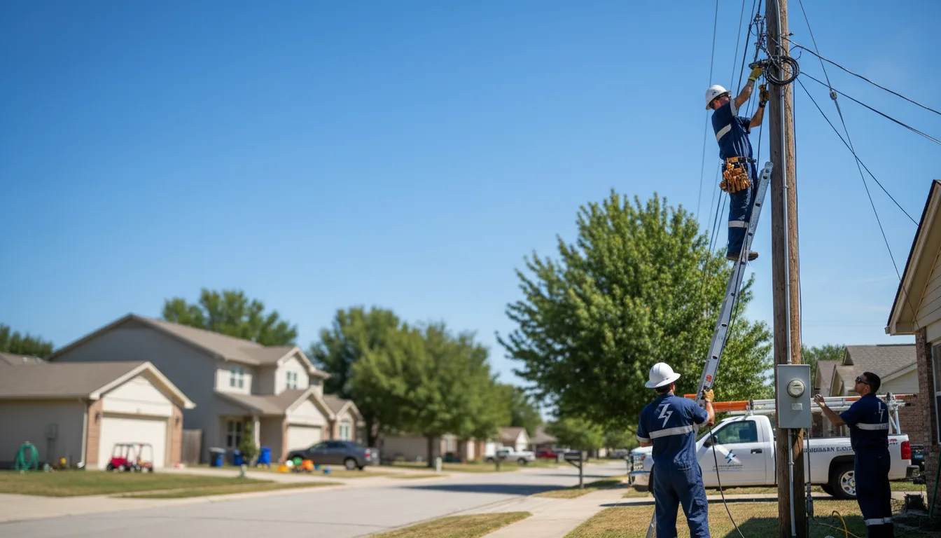Residential electrician providing installation services in Eden, WI